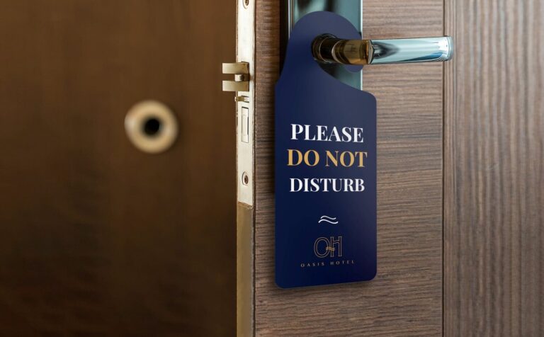 Door hanger printing